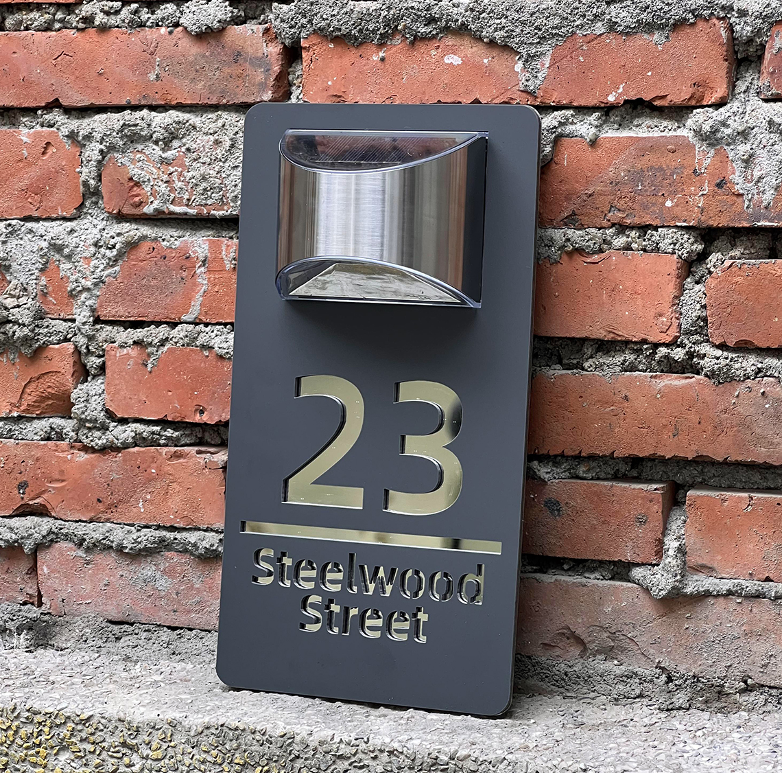 Outdoor Power House - Customized Solar Exterior House Numbers LED