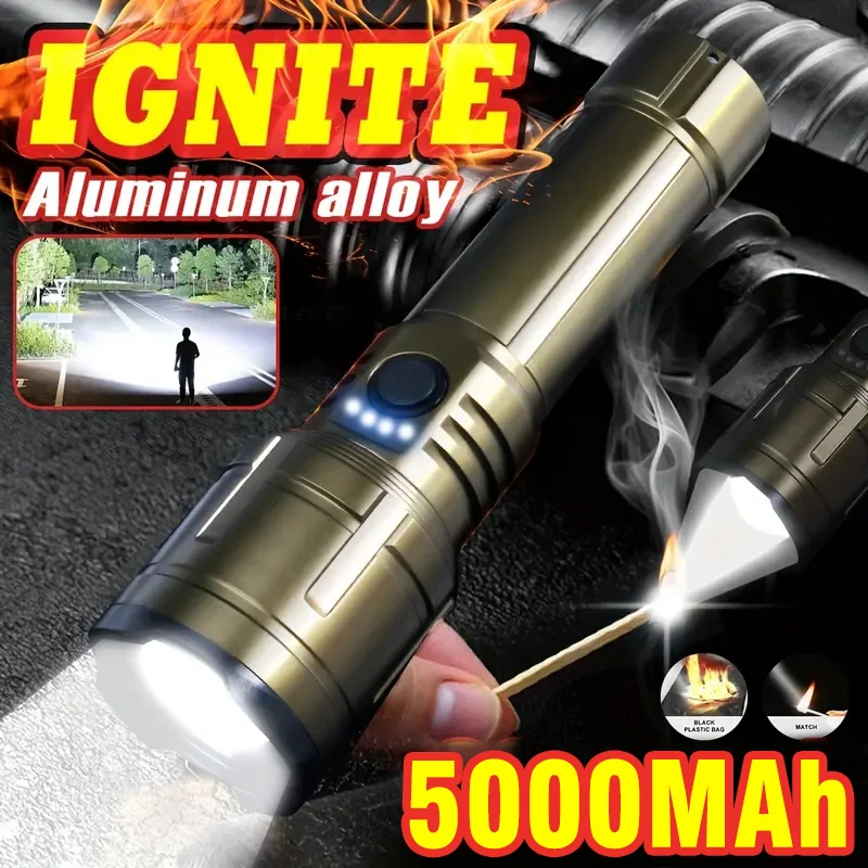 Outdoor Power For Camping - Bright Zoomable Flashlight w/ Ignition Lens,