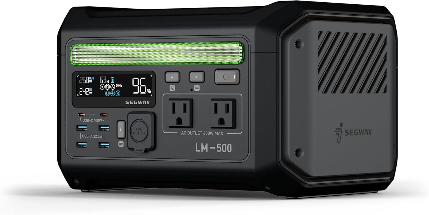 Outdoor Power House - Lumina 500 Portable Power Station with