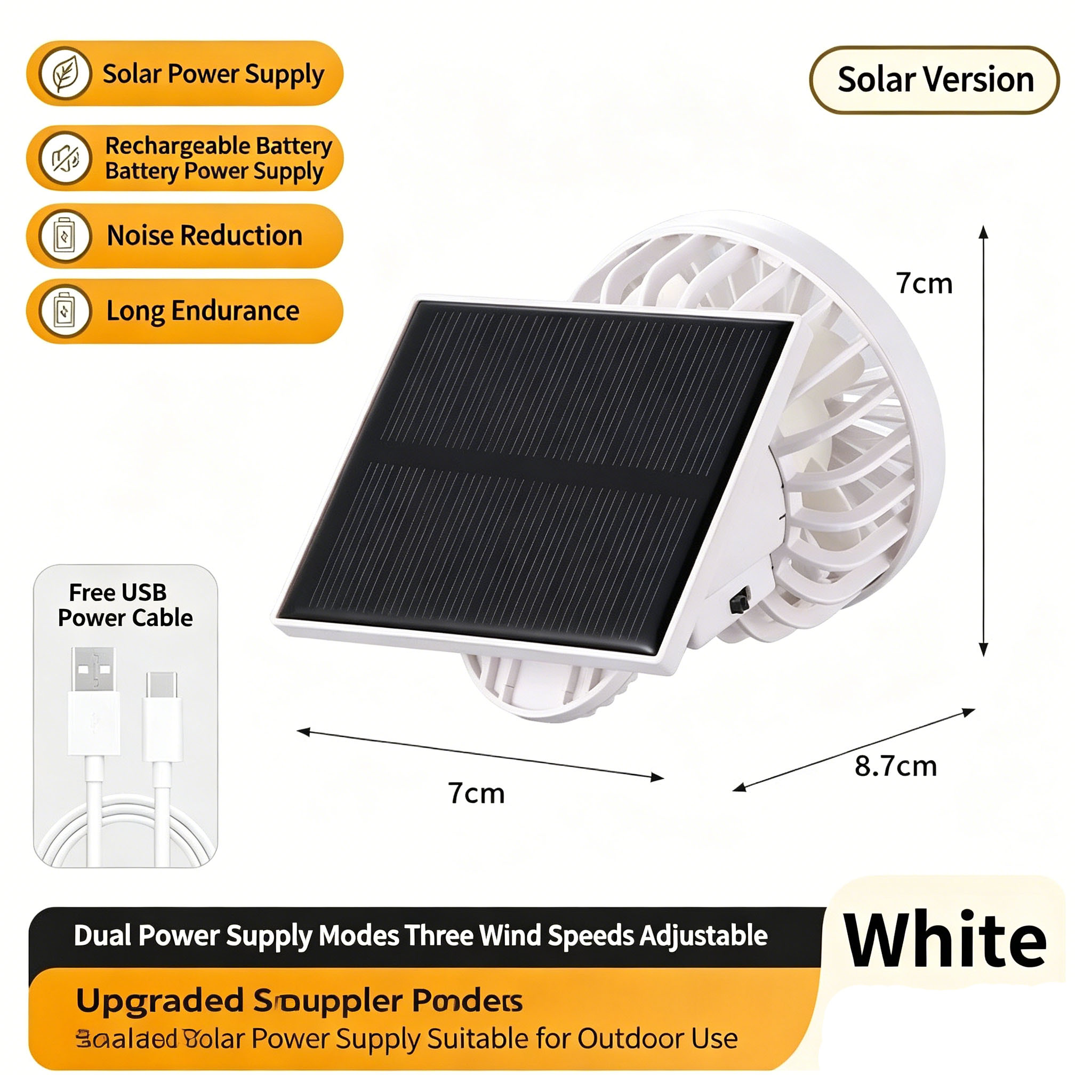 Portable Mini Clip Fan Dual Po - Outdoor Usb Power Supply のレビューと価格