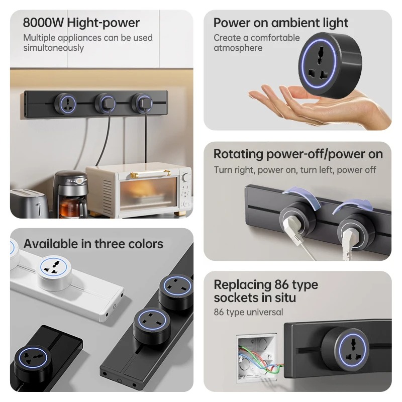 Hidden Wall Socket Power Rail  - Outdoor Power Strip のレビューと価格