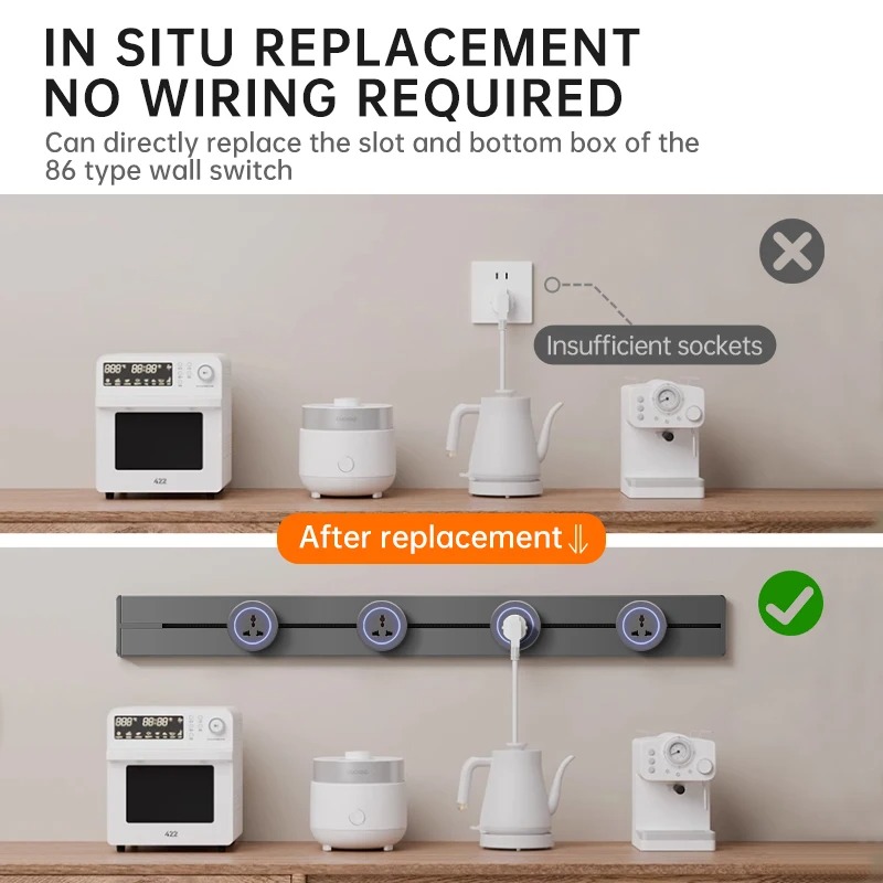 Hidden Wall Socket Power Rail  - Outdoor Power Strip のレビューと価格