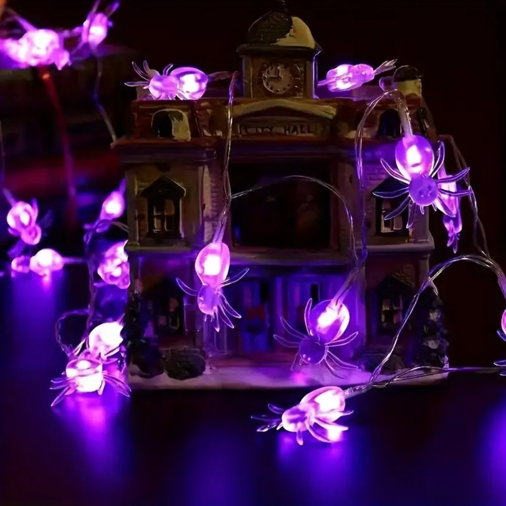 Halloween Purple Spider LED St - Outdoor Power House のレビューと価格
