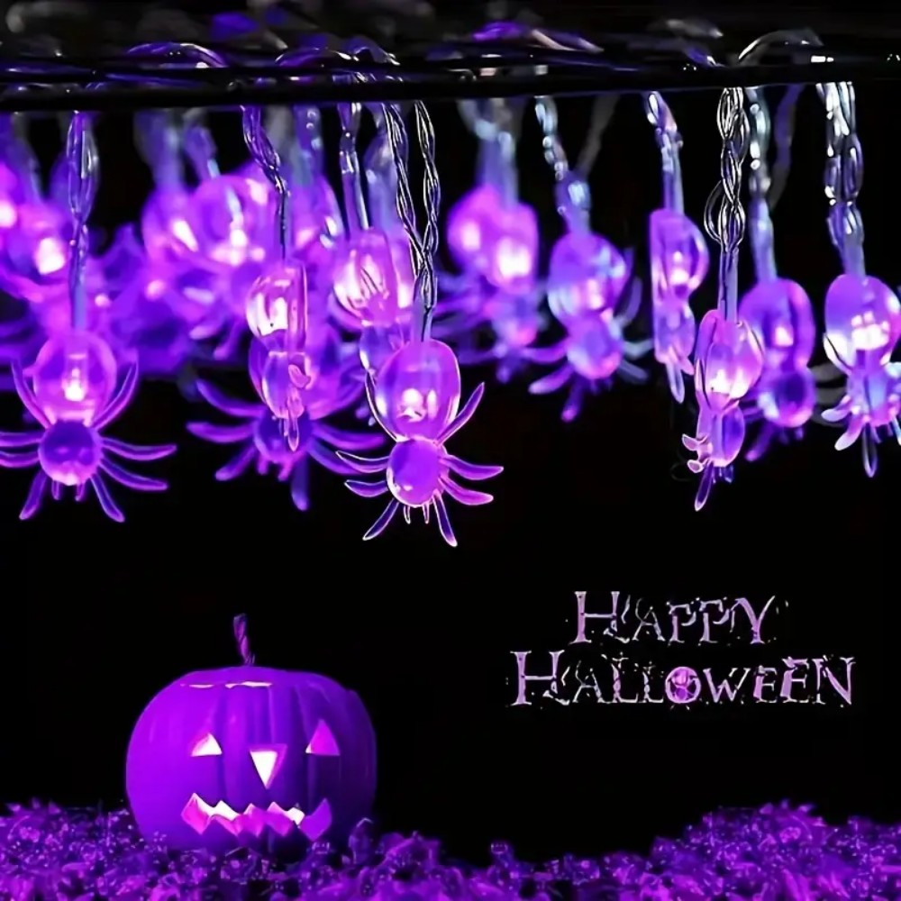 Halloween Purple Spider LED St - Outdoor Power House のレビューと価格