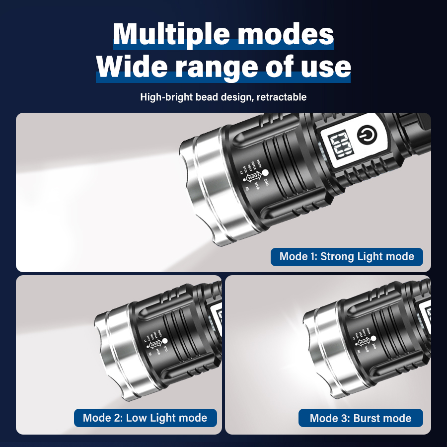 High Power 200000LM LED Flashl - Outdoor Power For Camping のレビューと価格