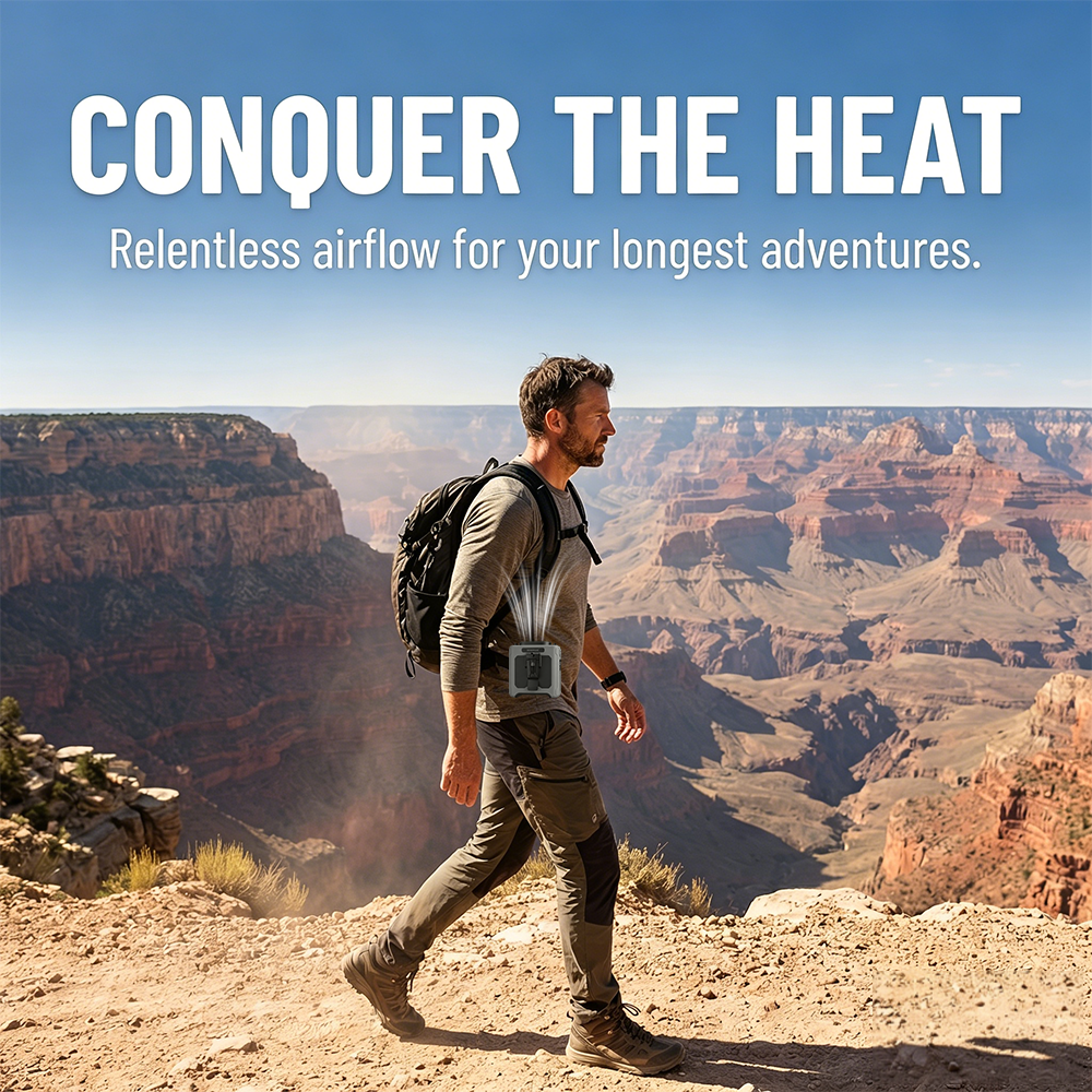 Portable Waist Fan Mini Hangin - Outdoor Usb Power Bank のレビューと価格