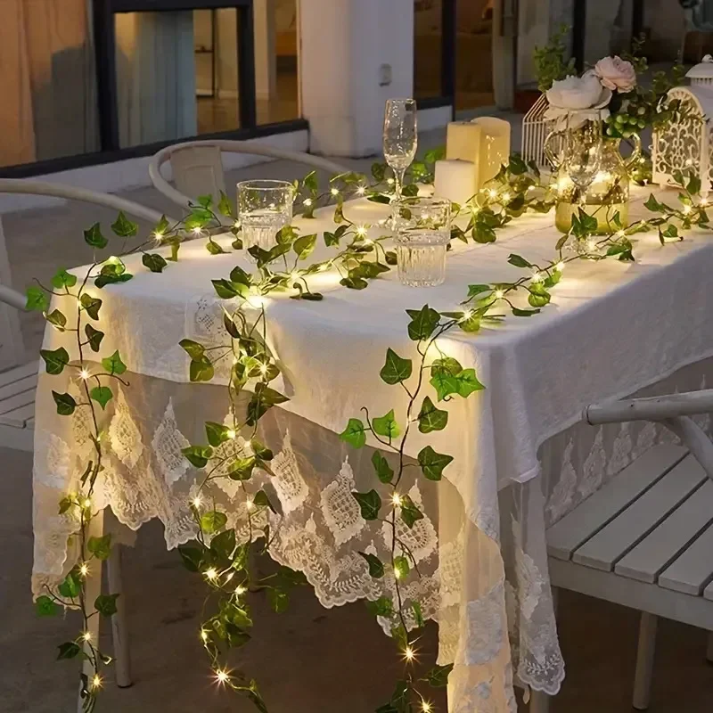 LED Green Rattan Leaf Fairy Li - Outdoor Power For Wedding のレビューと価格