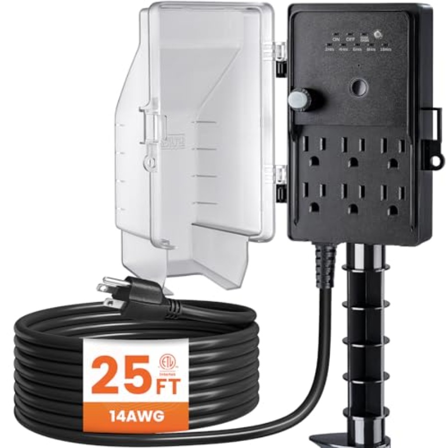 Outdoor Power Stake Dusk to Da - Outdoor Power Strip のレビューと価格