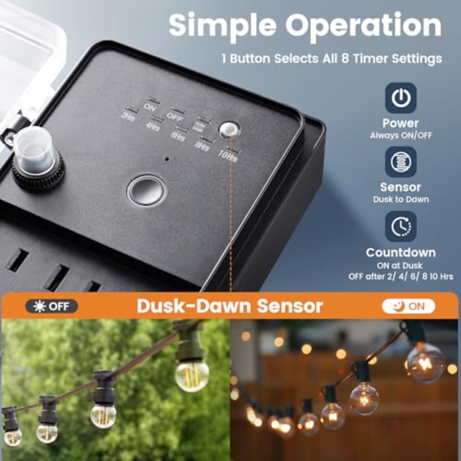 Outdoor Power Stake Dusk to Da - Outdoor Power Strip のレビューと価格