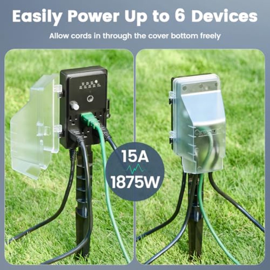 Outdoor Power Stake Dusk to Da - Outdoor Power Strip のレビューと価格