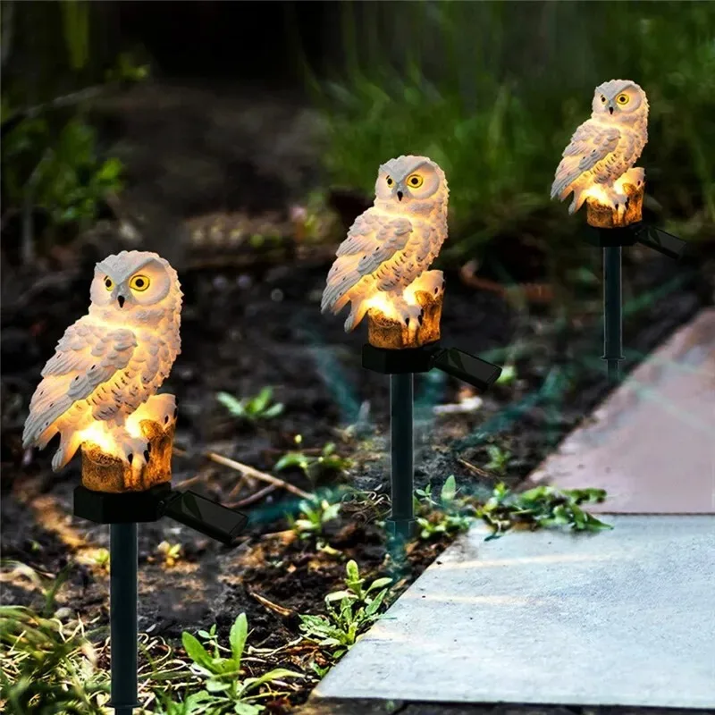Solar Lamp Owl Animal Solar Ga - Outdoor Power House のレビューと価格
