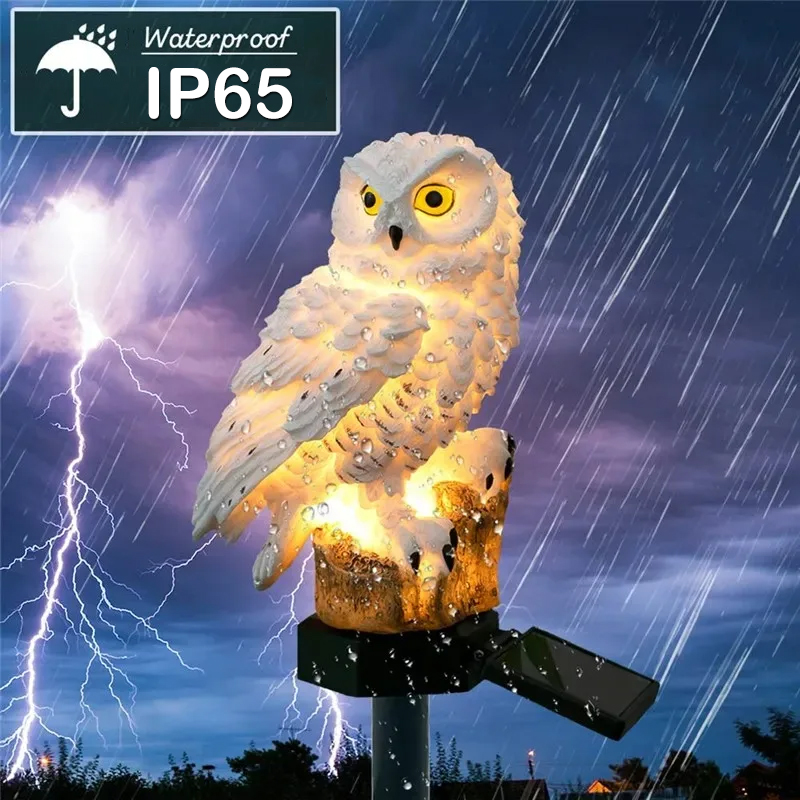 Solar Lamp Owl Animal Solar Ga - Outdoor Power House のレビューと価格