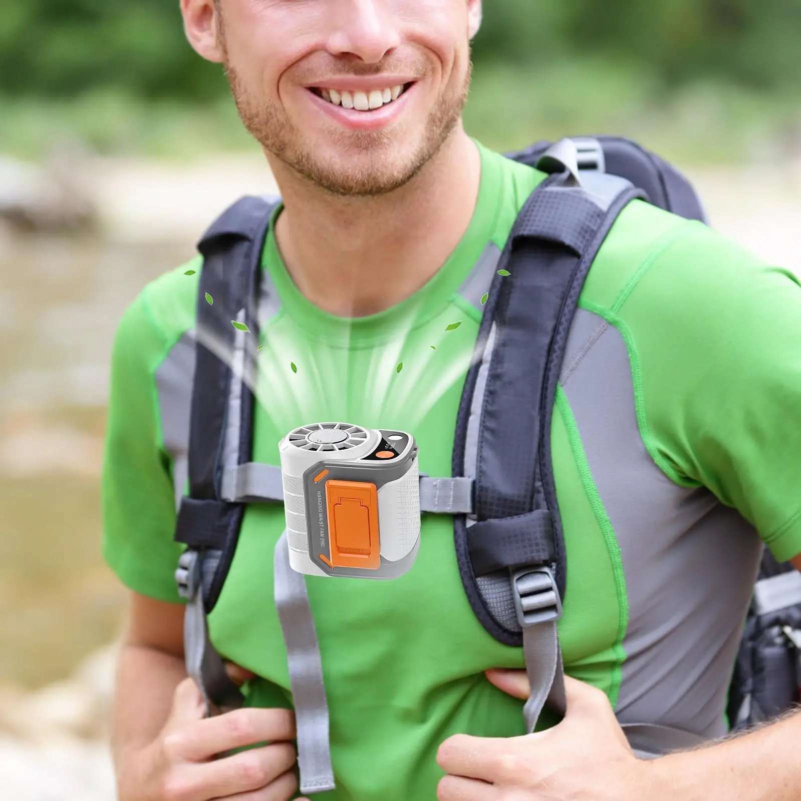 New Portable Waist Fan with US - Outdoor Usb Power Bank のレビューと価格