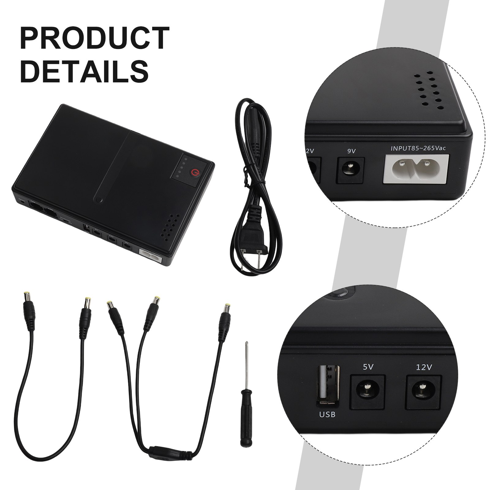 1018L 5V 9V 12V Backup DC UPS  - Ups Power Supply Outdoor のレビューと価格