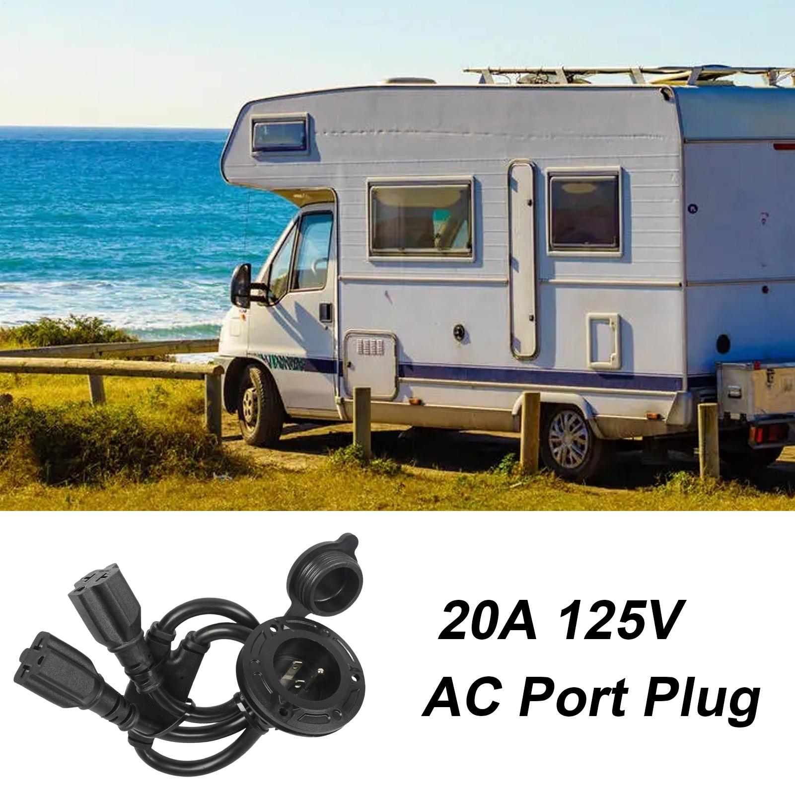 US Standard 125V RV Power Inle - Outdoor Power Outlet Install のレビューと価格