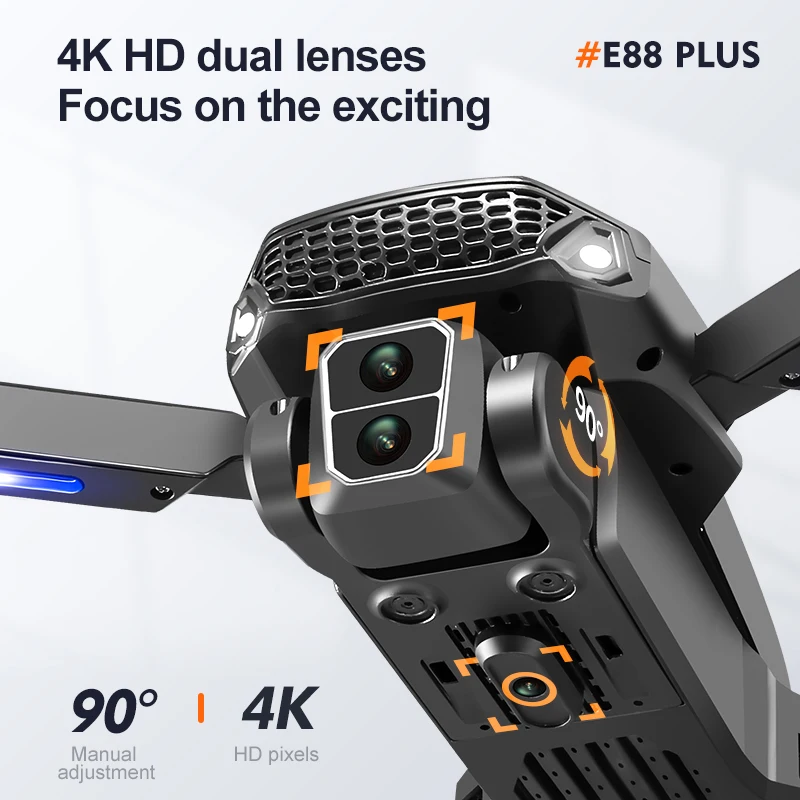 New E88 Plus Quadcopter Drone: - Outdoor Power Box のレビューと価格