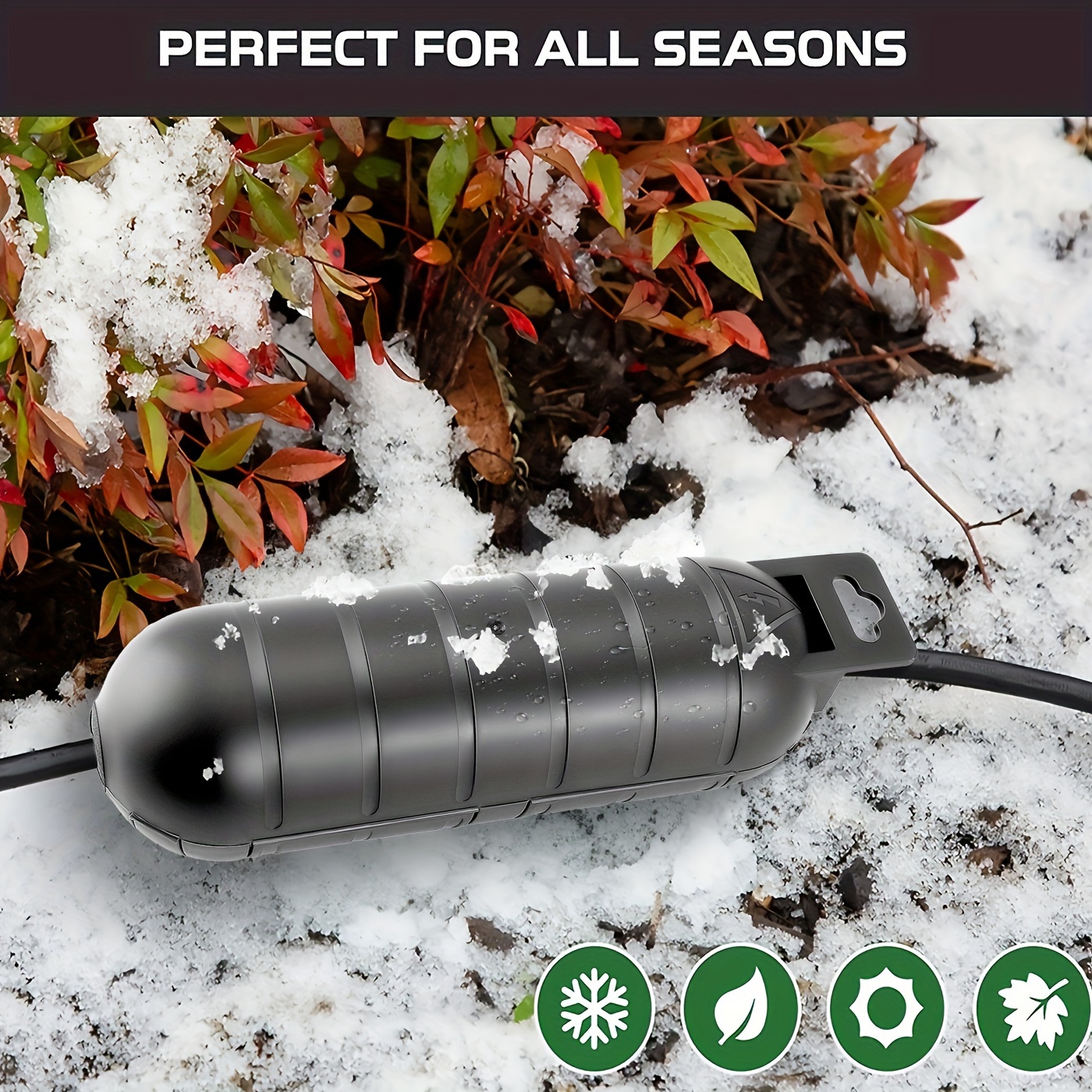 1/3pcs Waterproof Black Extens - Outdoor Power Extension Cord のレビューと価格