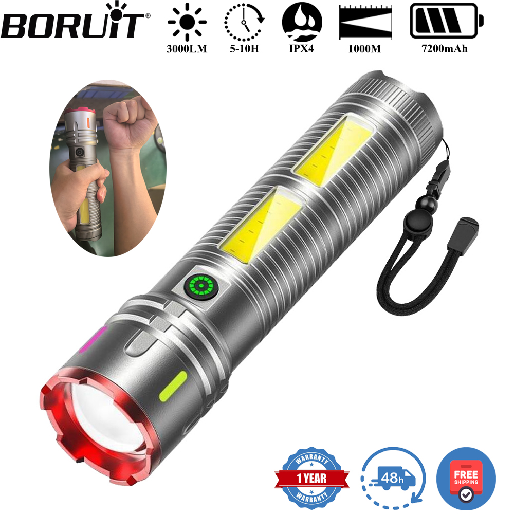 BORUiT 3000LM 1000M Long Throw - Outdoor Power Meter Bike のレビューと価格