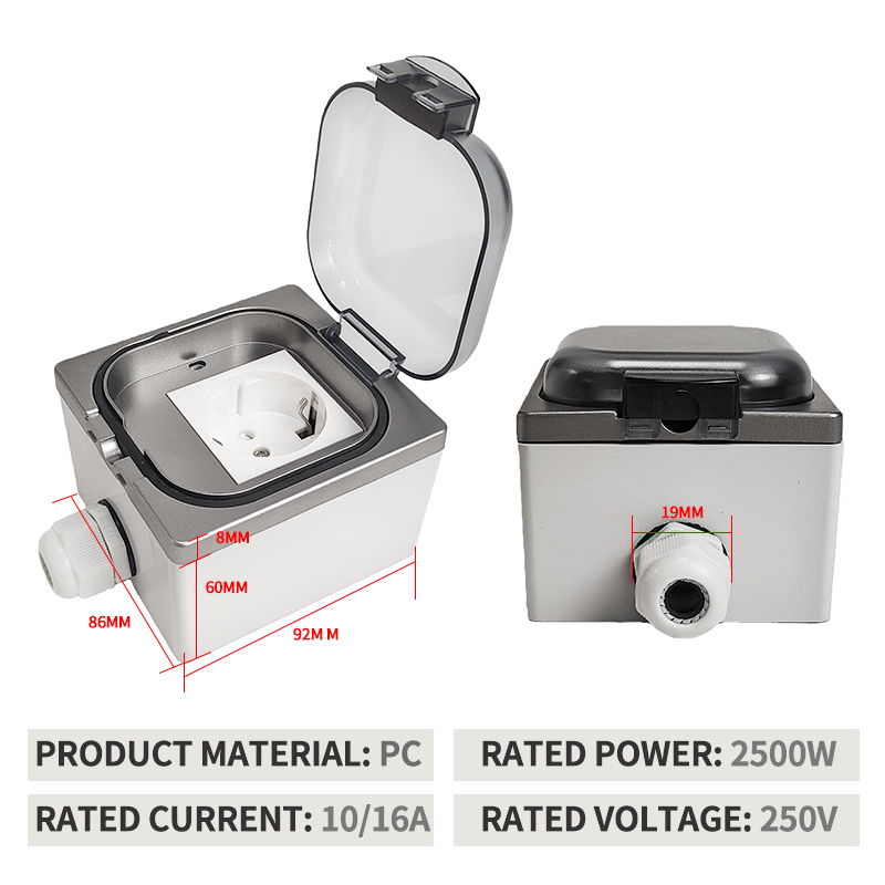 IP65 Waterproof Surface-Mount  - Outdoor Power Box のレビューと価格