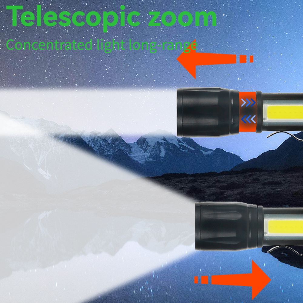 Mini LED Flashlight COB+XPE Po - Outdoor Usb Power Supply のレビューと価格