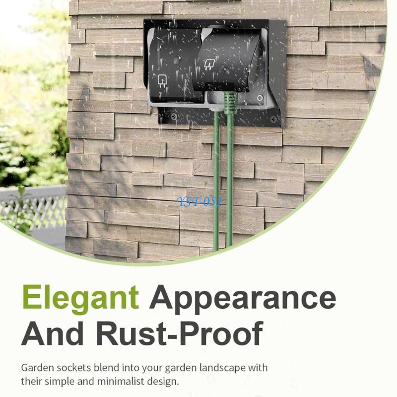 E15A Waterproof Outlet with Co - Outdoor Power Outlet Install のレビューと価格