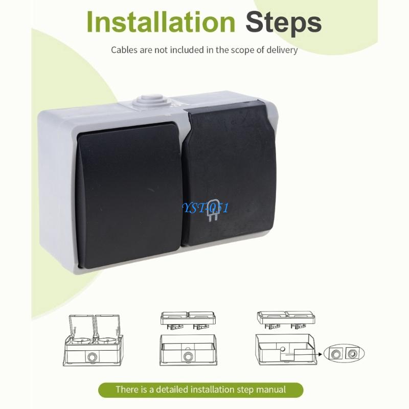 E15A Waterproof Outlet with Co - Outdoor Power Outlet Install のレビューと価格