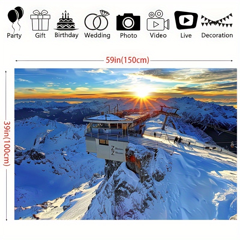 A winter skiing landscape back - Outdoor Power For Wedding のレビューと価格