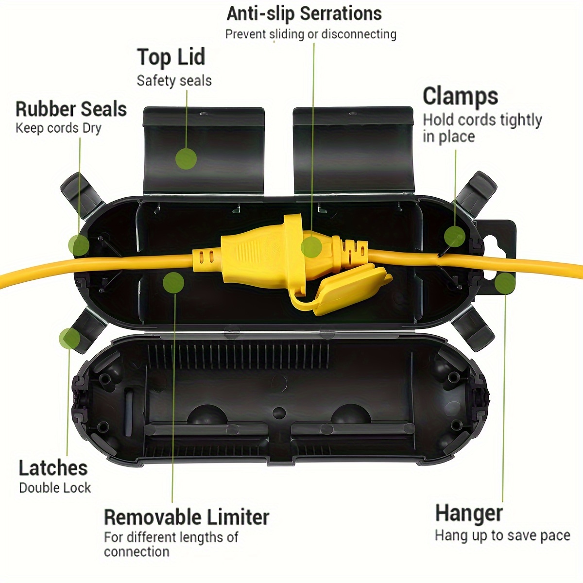 Extension Cord Plug Connection - Outdoor Power Extension Cord のレビューと価格