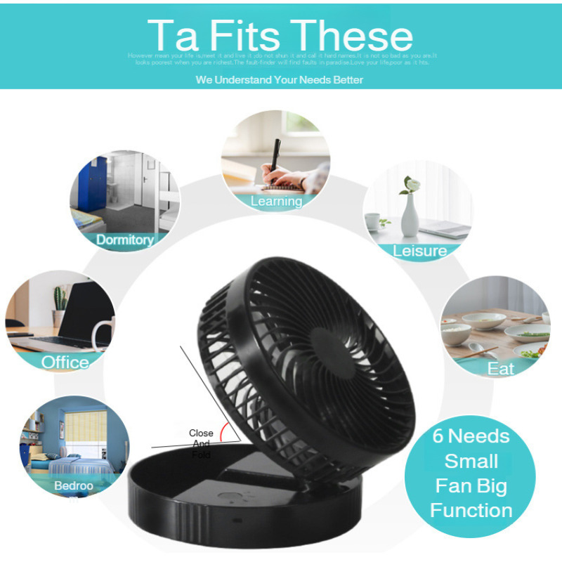 Retractable Fan Portable Mini  - Outdoor Usb Power Supply のレビューと価格