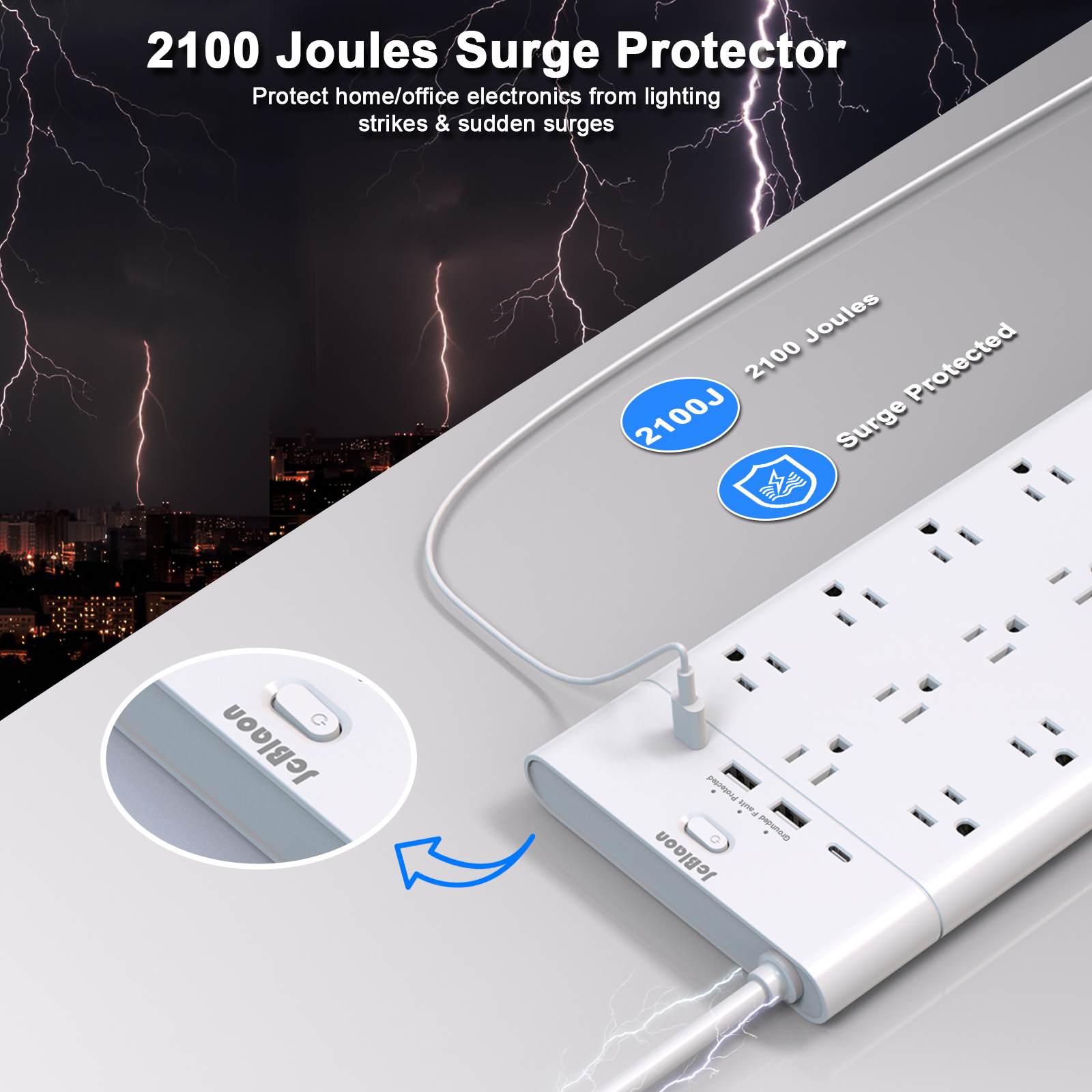 (1875W/15A,2100J)Power Strip 2 - Outdoor Power Strip のレビューと価格