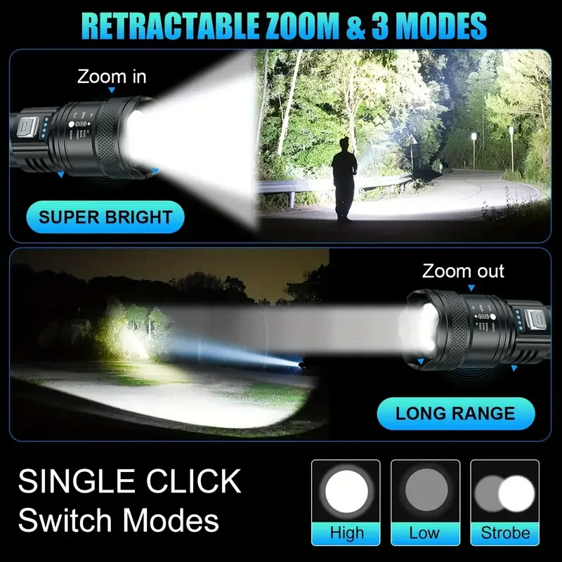 Powerful LED Flashlight Batter - Outdoor Usb Power Bank のレビューと価格
