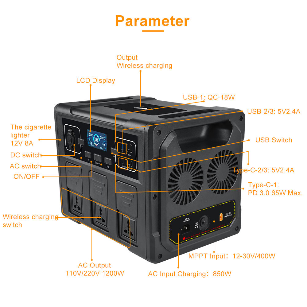 1200W Portable Solar Generator - Outdoor Power For Camping のレビューと価格