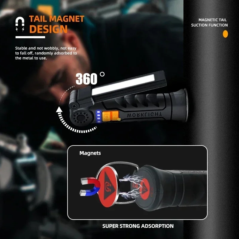 Portable COB LED Flashlight US - Outdoor Usb Power Bank のレビューと価格