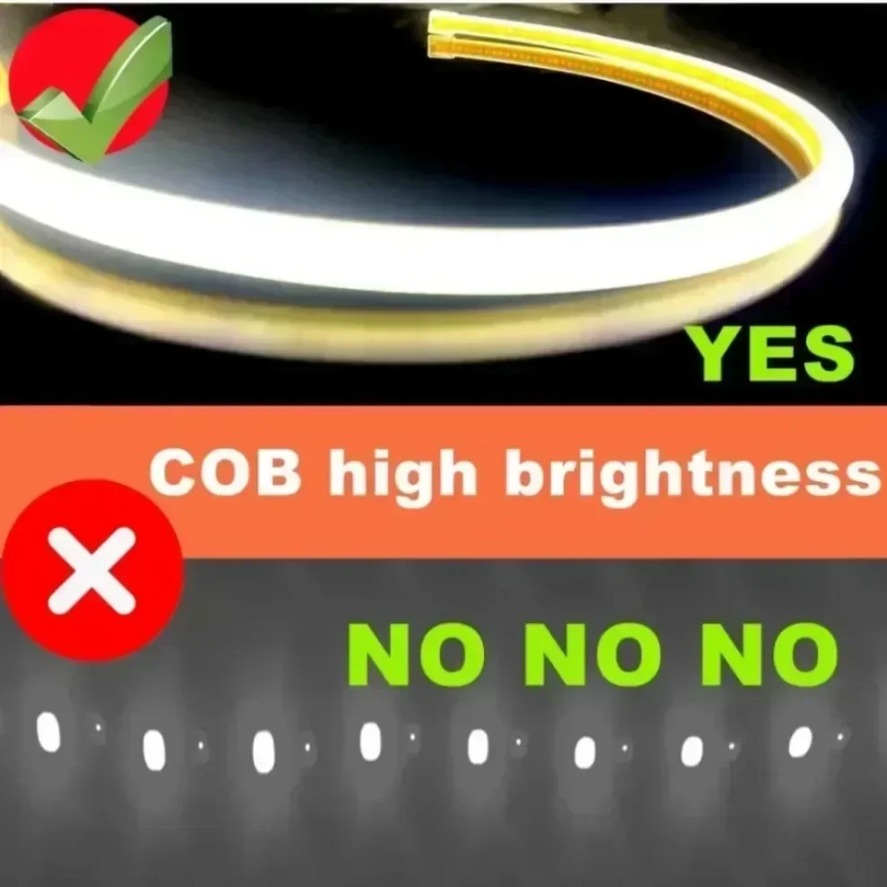 288LEDs/m COB LED Strip 220V D - Outdoor Power Strip のレビューと価格