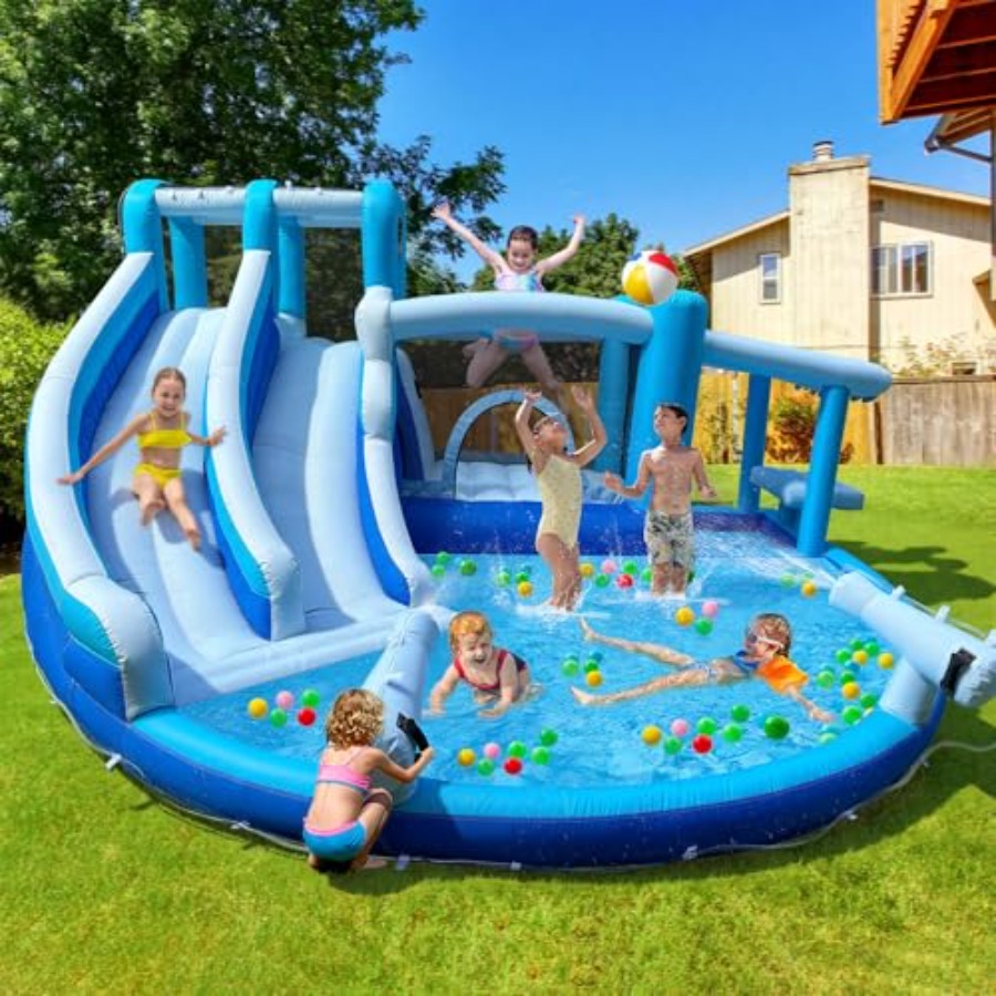 Inflatable Bounce House Water  - Outdoor Power House のレビューと価格