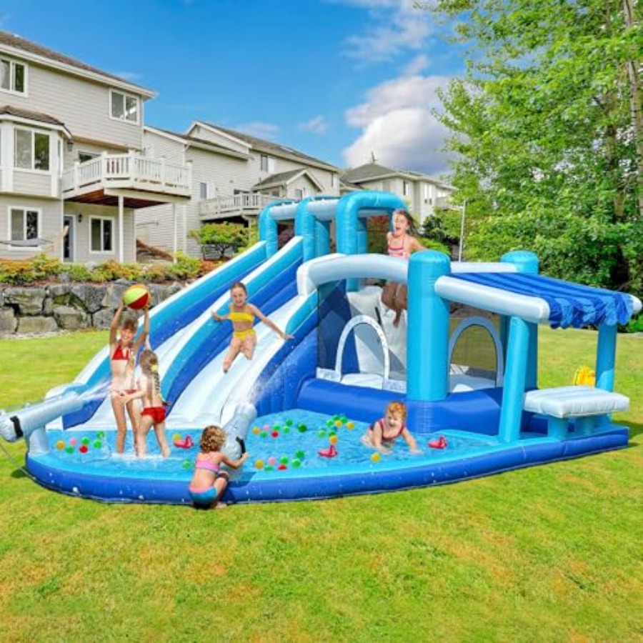 Inflatable Bounce House Water  - Outdoor Power House のレビューと価格