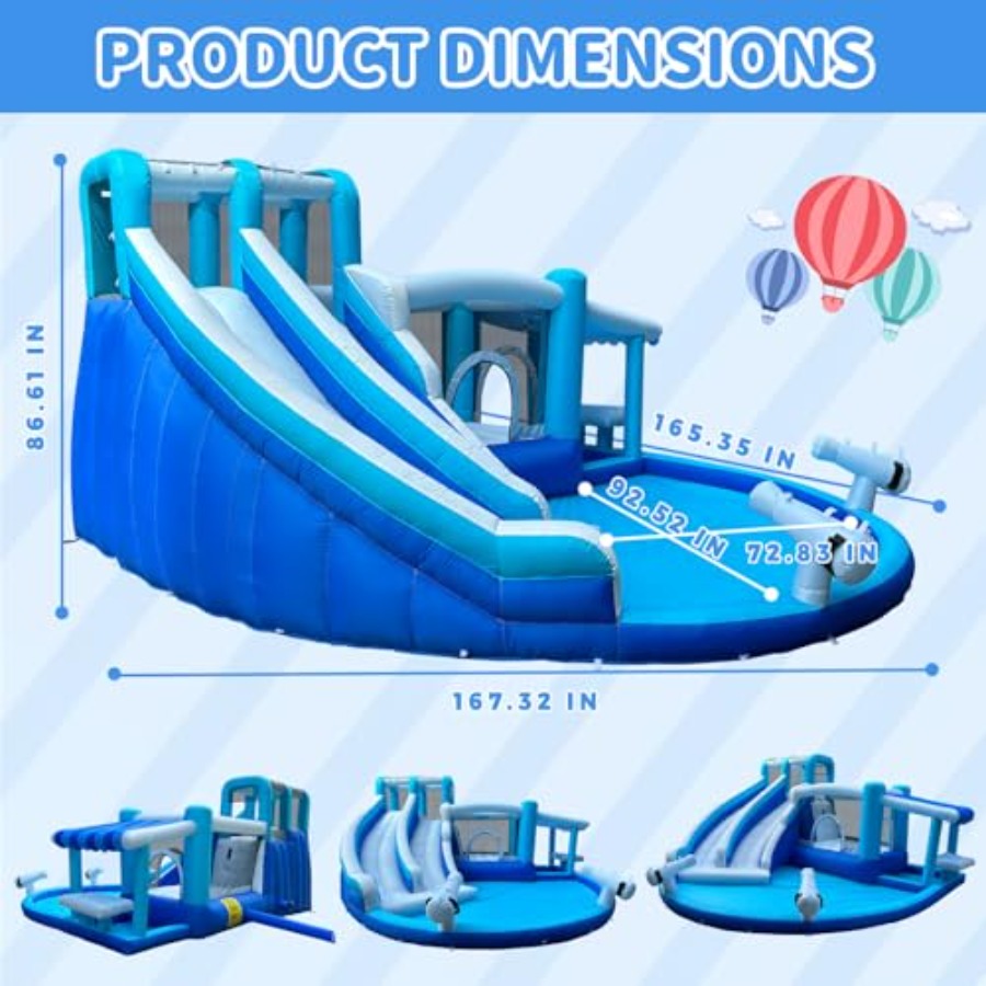 Inflatable Bounce House Water  - Outdoor Power House のレビューと価格