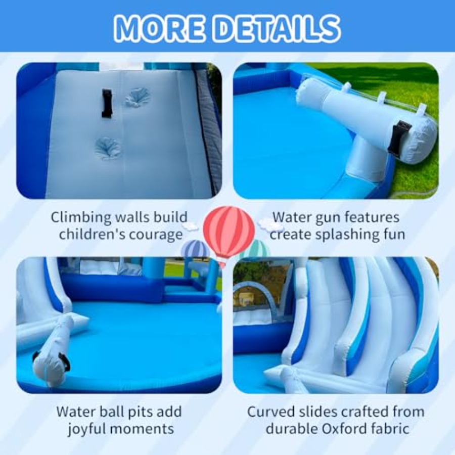 Inflatable Bounce House Water  - Outdoor Power House のレビューと価格