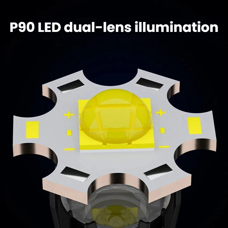 High-power P90 LED Flashlight  - Outdoor Power For Camping のレビューと価格