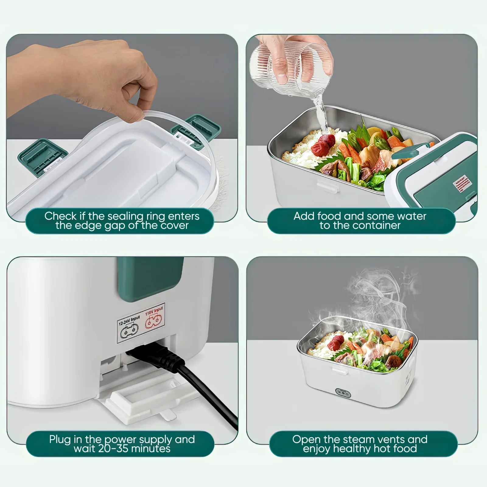 Electric Lunch Box Food Warmer - Outdoor Power Box のレビューと価格