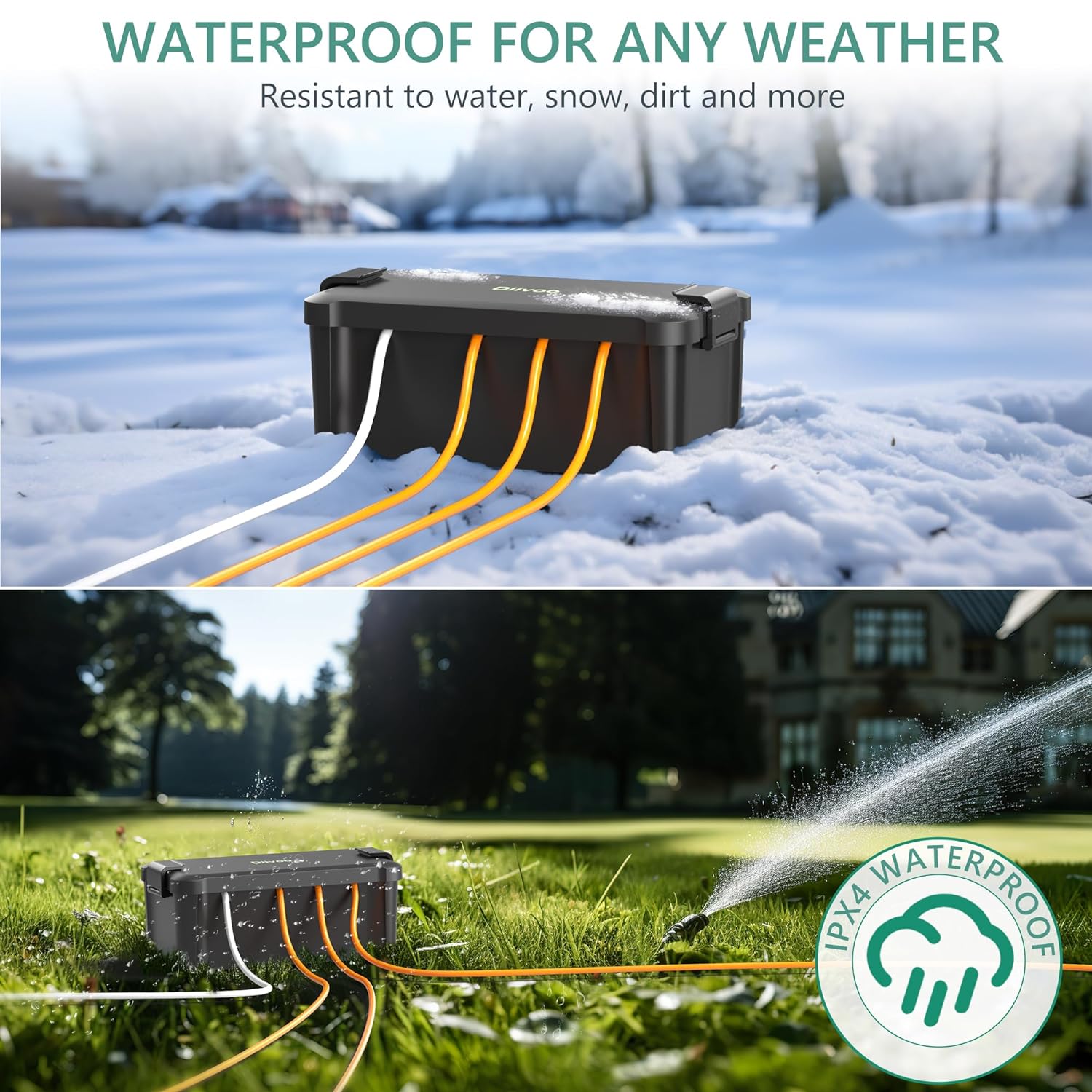 Diivoo Outdoor Waterproof Elec - Outdoor Power Extension Cord のレビューと価格