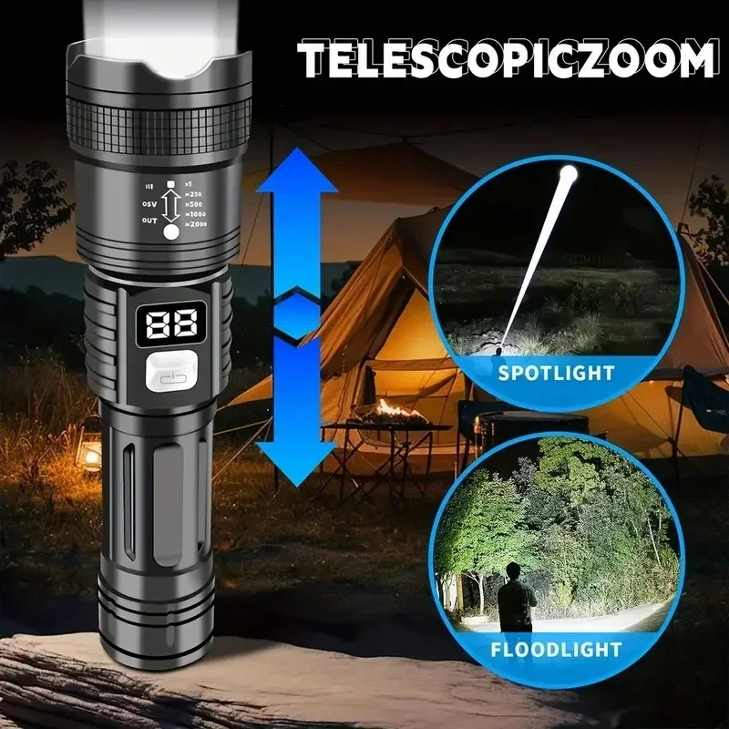 P50 High Brightness Flashlight - Outdoor Usb Power Bank のレビューと価格