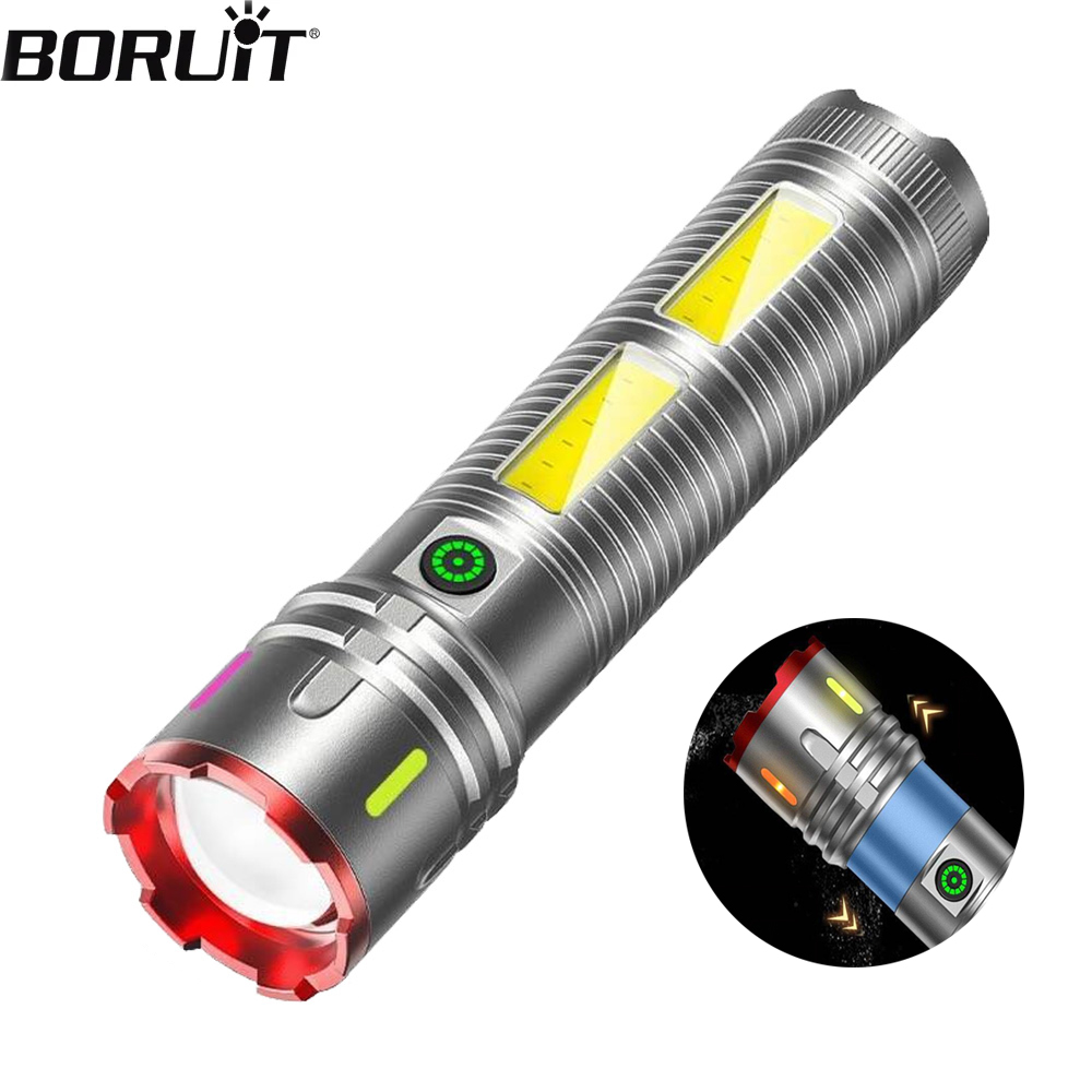 BORUiT Zoomable LED Flashlight - Outdoor Power Meter Bike のレビューと価格