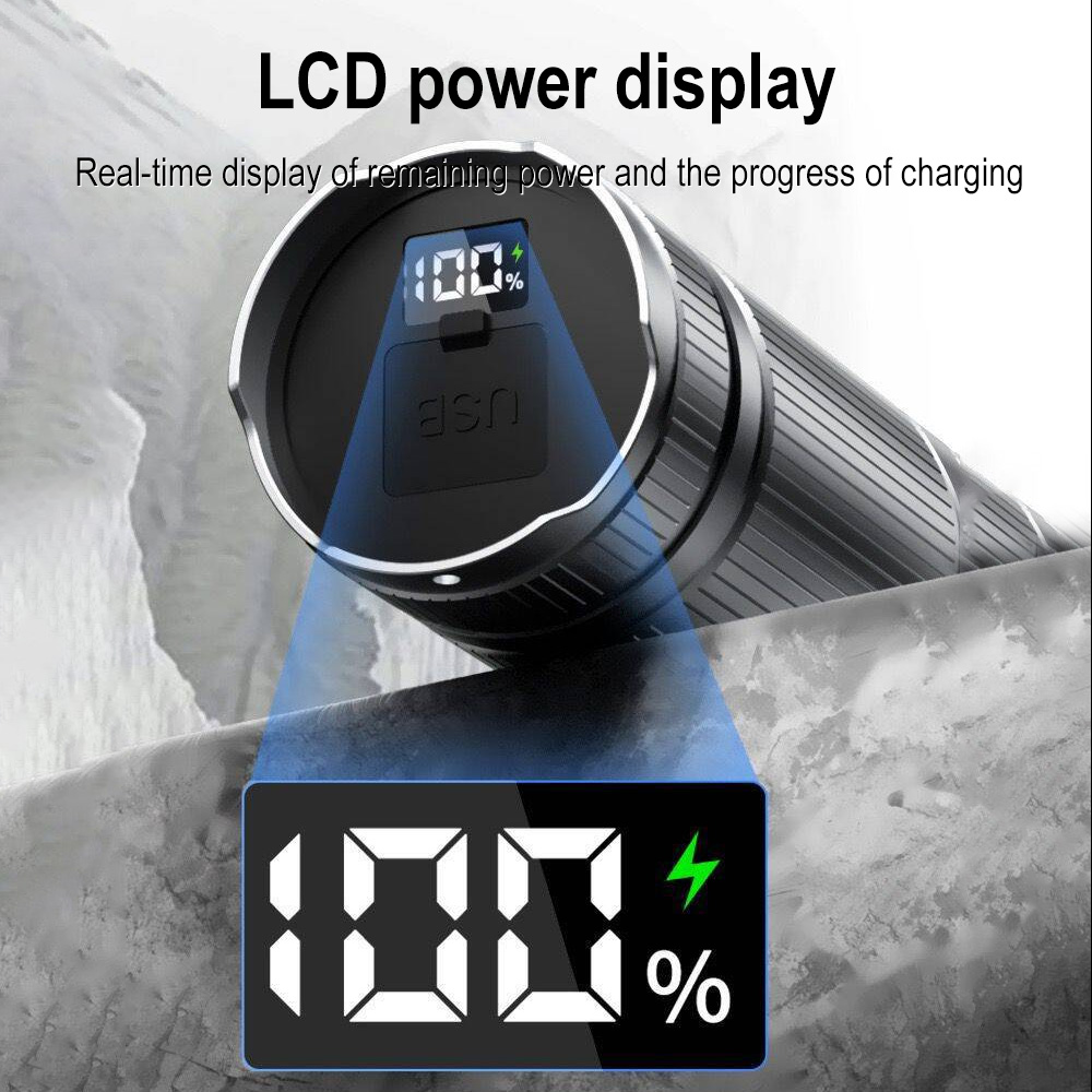 BORUiT Zoomable LED Flashlight - Outdoor Power Meter Bike のレビューと価格