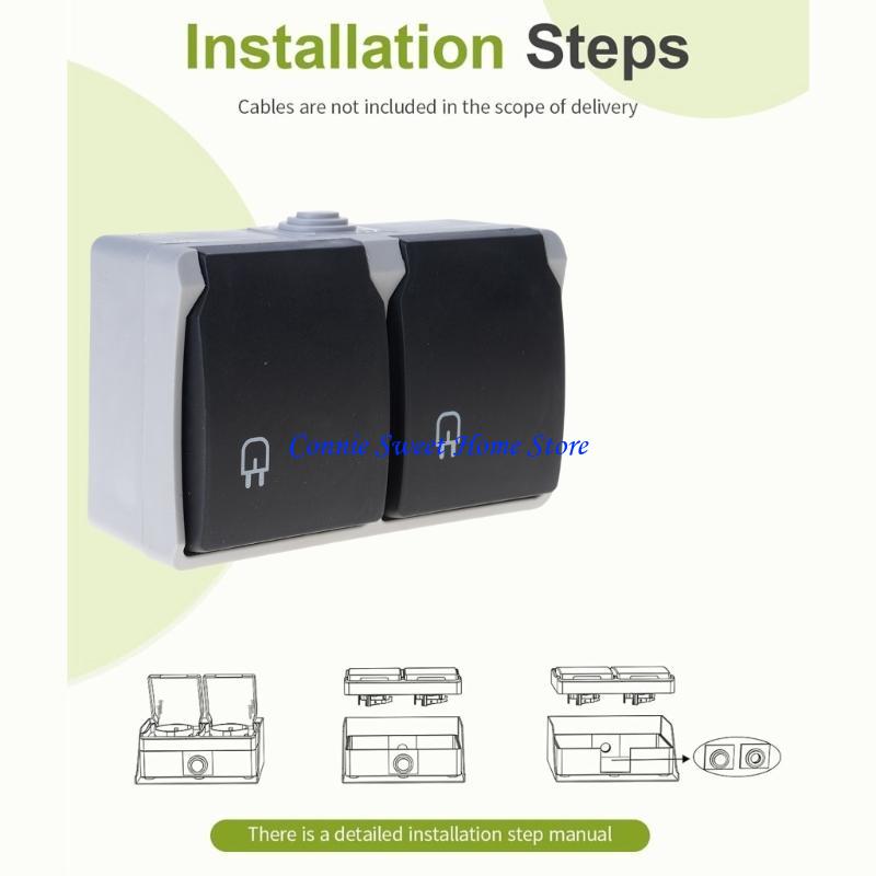 LXAF 2 Gang Waterproof Outlet  - Outdoor Power Outlet Install のレビューと価格