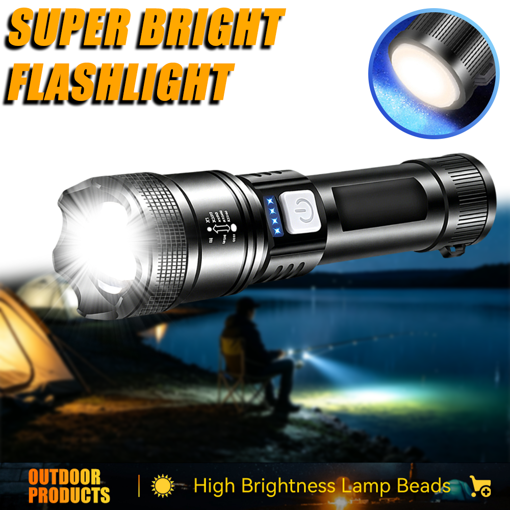 Powerful LED Flashlight USB Re - Outdoor Usb Power Bank のレビューと価格