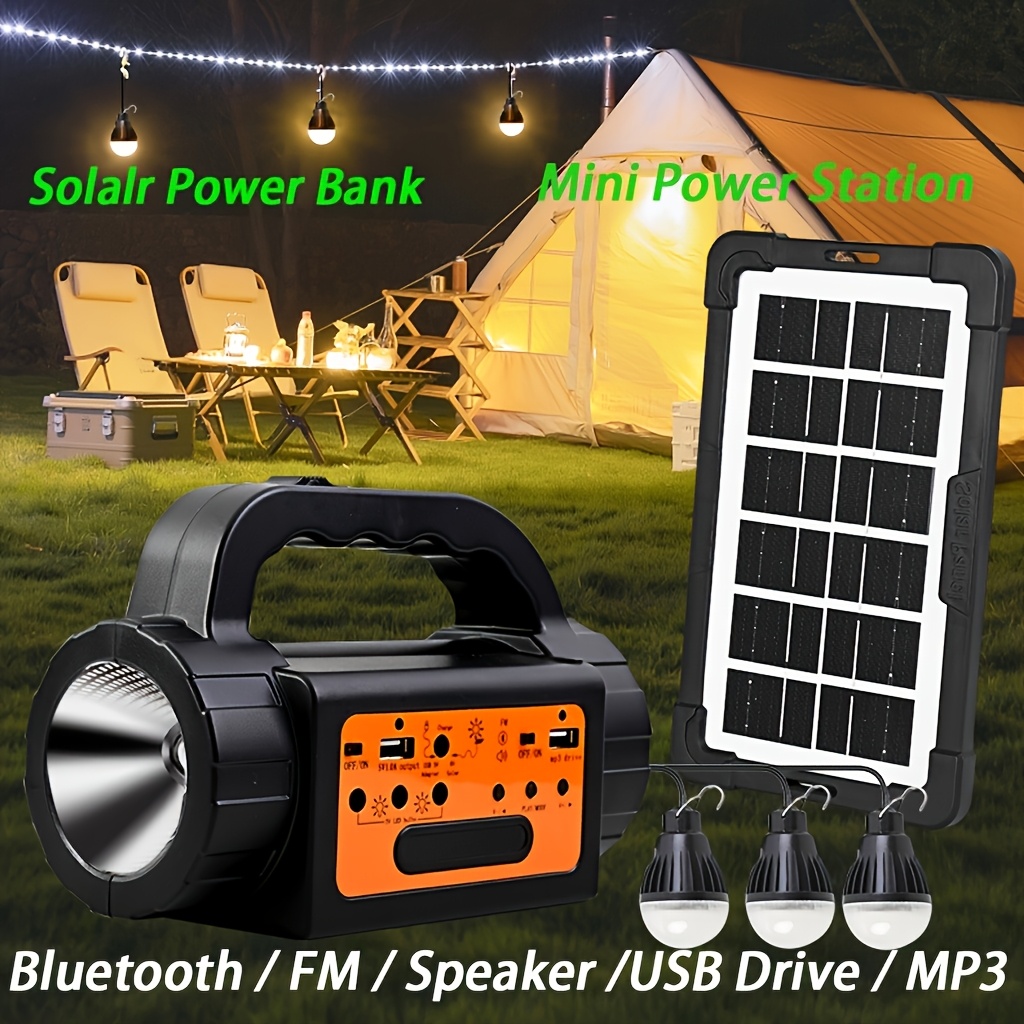 Solar Rechargeable Camping Lig - Outdoor Power For Camping のレビューと価格