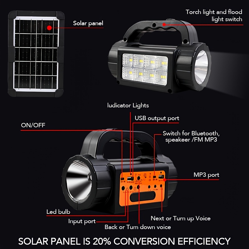 Solar Rechargeable Camping Lig - Outdoor Power For Camping のレビューと価格