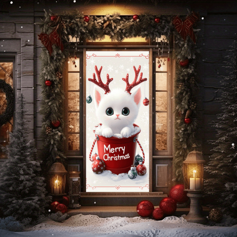 1pc2D flat, Christmas cat door - Outdoor Power House のレビューと価格