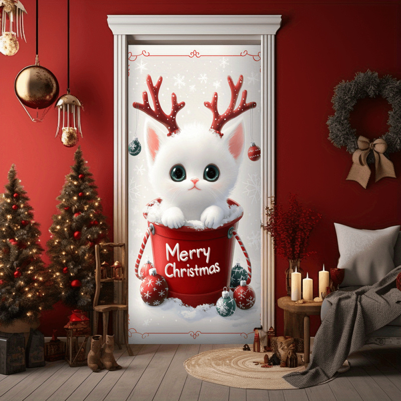 1pc2D flat, Christmas cat door - Outdoor Power House のレビューと価格